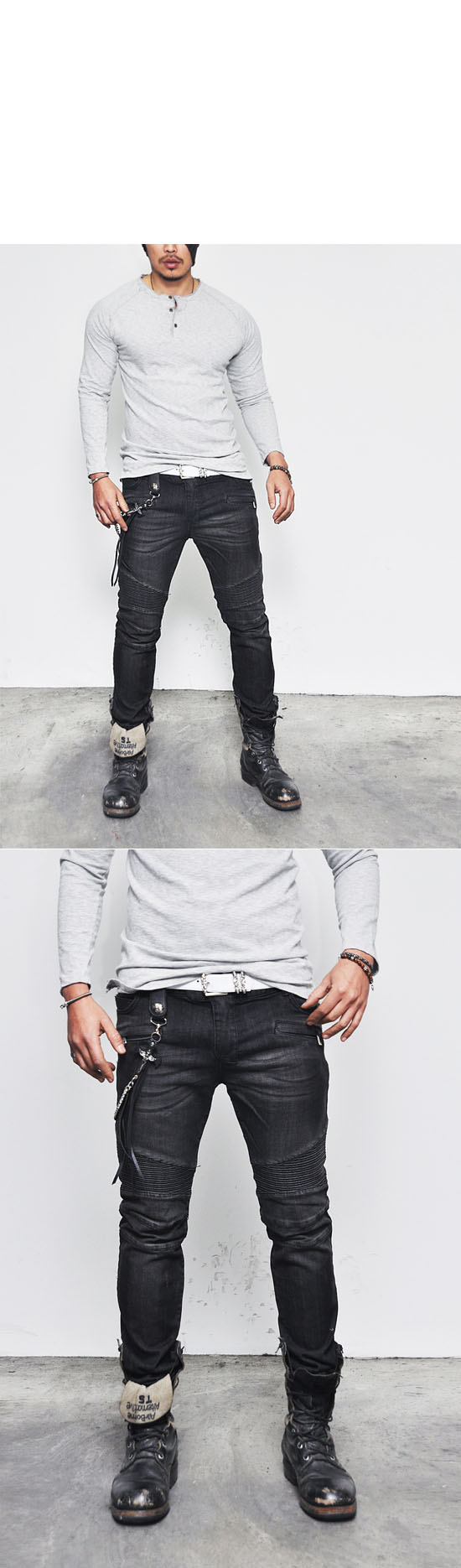 baggy biker jeans